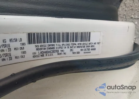 2004 Jeep Grand Cherokee Laredo из США, поврежденный, VIN 1J4GX48SX4C283769